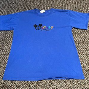 Vintage Mickey T-shirt, Small, Blue